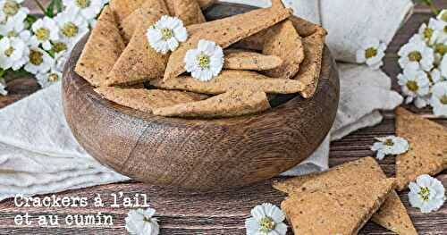 Crackers à l'ail et au cumin