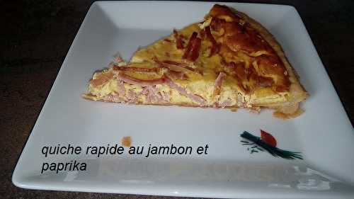 QUICHE RAPIDE AU JAMBON (thermomix)