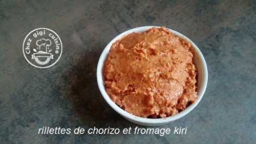 RILLETTES DE CHORIZO ET KIRI au thermomix