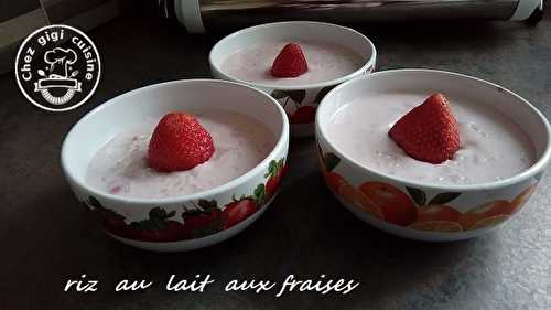 RIZ AU LAIT AUX FRAISES 