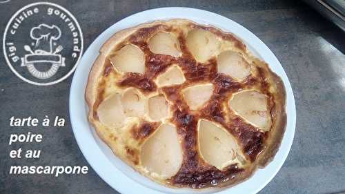 TARTE A LA POIRE ET AU MASCARPONE 