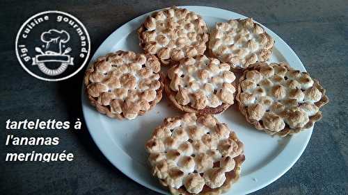 TARTELETTES MERINGUEES A L'ANANAS 