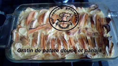 GRATIN de PATATE DOUCE et PANAIS