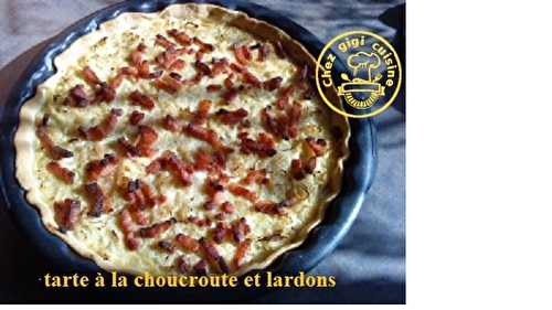 TARTE A LA CHOUCROUTE ET AUX LARDONS