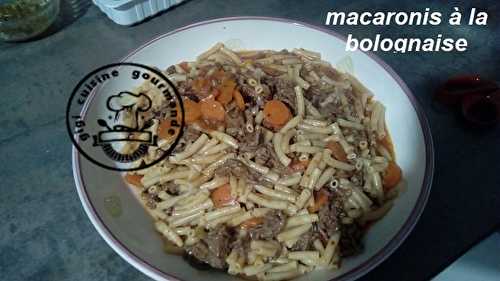 MACARONIS à la BOLOGNAISE (cookéo)