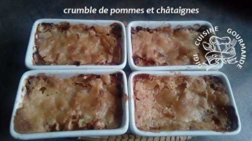 CRUMBLE de POMMES et CHATAIGNES