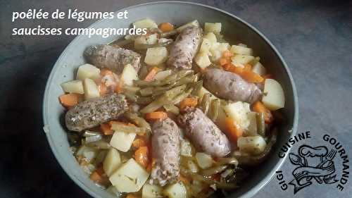 POELEE DE LEGUMES et SAUCISSES CAMPAGNARDES (cookéo)