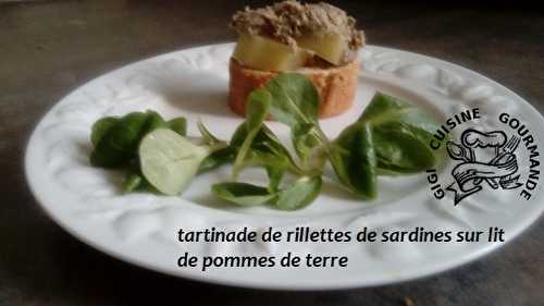 TARTINADE de RILLETTES de SARDINES (cookéo)