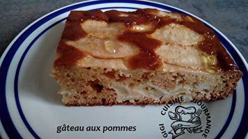 GATEAU AUX POMMES à la gelée de pissenlits