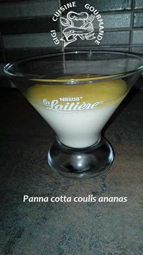 PANNA COTTA et son COULIS d'ANANAS (thermomix)