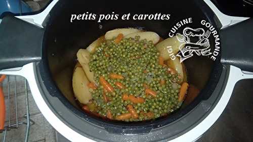 PETITS POIS et CAROTTES au cookéo