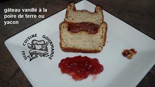 Gâteau vanillé à la poire de terre (ou yacon)