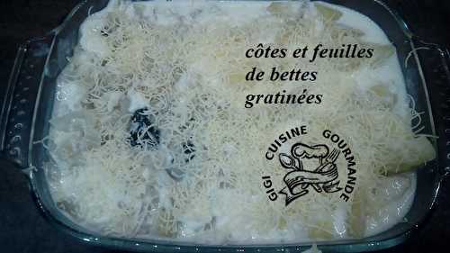 GRATIN DE BETTES à la béchamel (côtes et feuilles) au cookéo