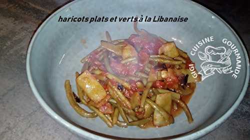 Haricots plats et verts à la Libanaise (cookéo)