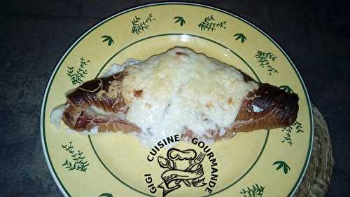 Croissants farcis jambon, gruyère et béchamel (thermomix)