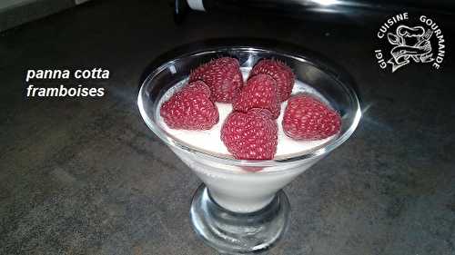 Panna cotta et framboises (thermomix)