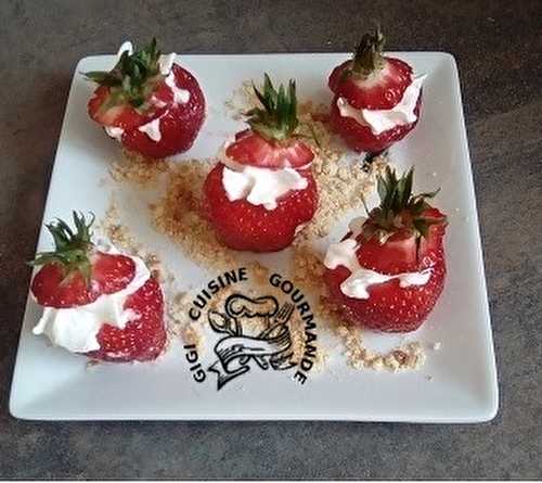 Bouchées de fraises façon tiramisu