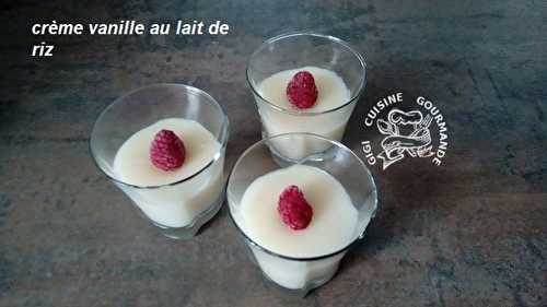 Crème vanille au lait de riz