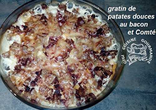 Gratin de patates douces, bacon et comté (cookéo)