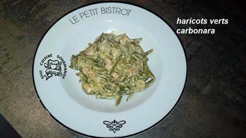 Haricots verts à la carbonara (cookéo)