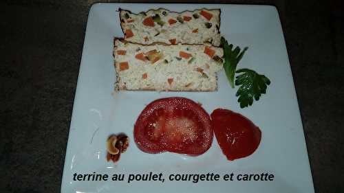 Terrine au poulet, courgette et carotte