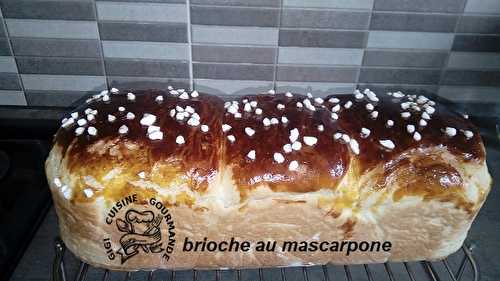 Brioche au mascarpone (thermomix)