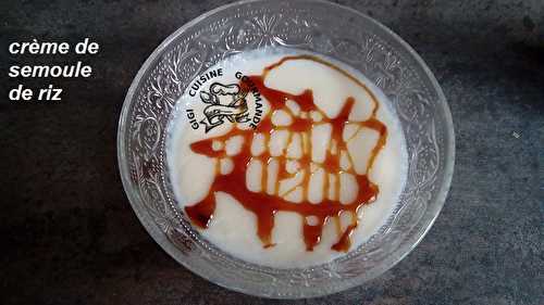 Crème de semoule de riz à la vanille (thermomix)