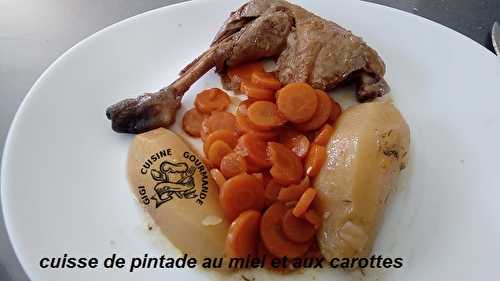 Cuisses de pintade au miel et aux carottes au cookéo