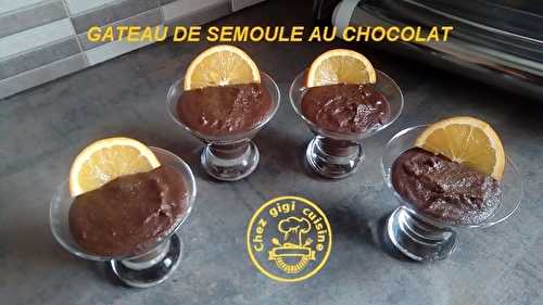 SEMOULE AU CHOCOLAT 