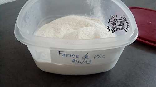 Farine de riz fait maison