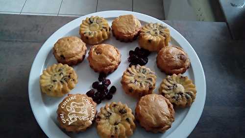 Muffins aux cranberries séchées