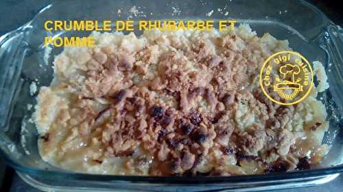 CRUMBLE DE RHUBARBE ET POMME A L'OMNICUISEUR 