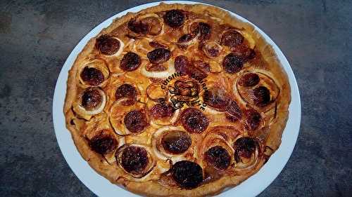 Tarte aux oignons et chorizo