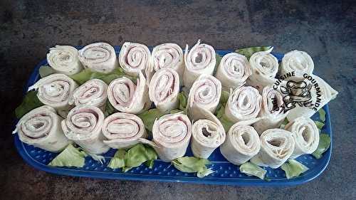 Wraps au boursin et au jambon