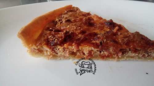 Tarte au jambonneau et au chorizo