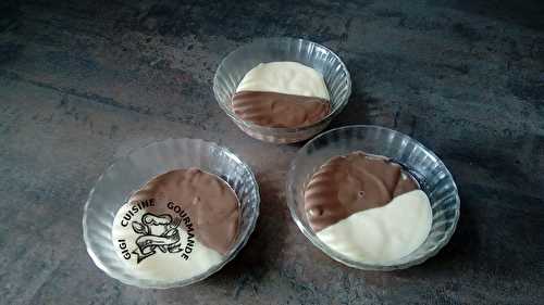 Crème arlequin vanille et cacao (réalisée au thermomix)