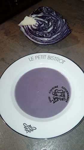 VELOUTE DE CHOU ROUGE au cookéo