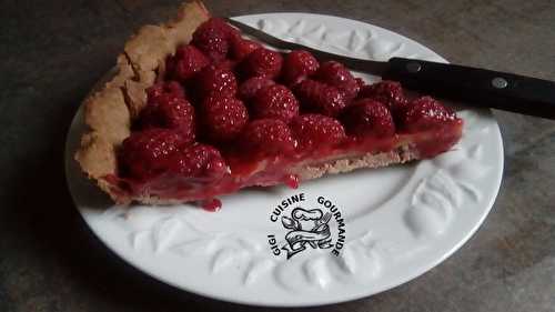 TARTE CACAOTEE AUX FRAMBOISES