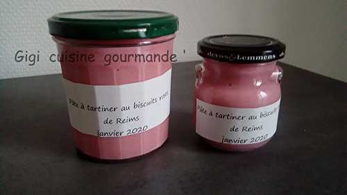 Pâte à tartiner au biscuits roses de Reims