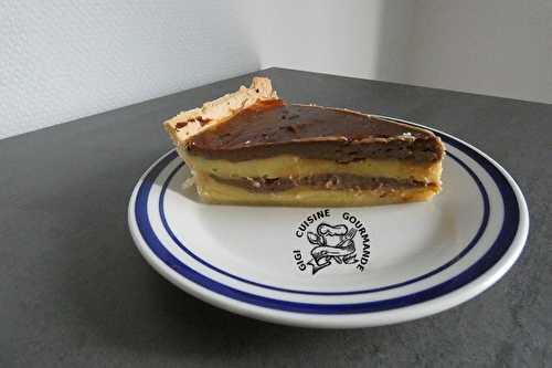 TARTE au flan tigré