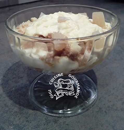 VERRINE MASCARPONE POIRE CARAMEL