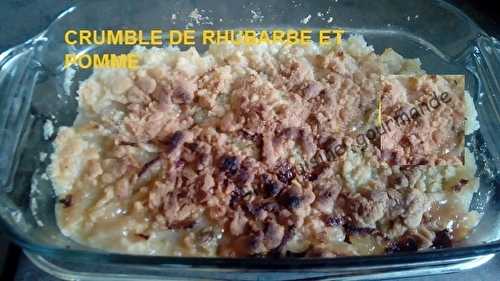 Crumble de rhubarbe et pomme