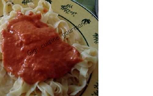 SAUCE AUX POIVRONS spéciale TAGLIATELLES 