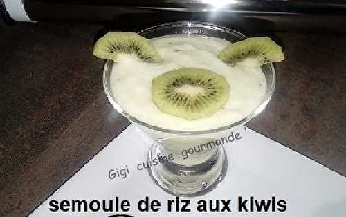 Semoule de riz aux kiwis