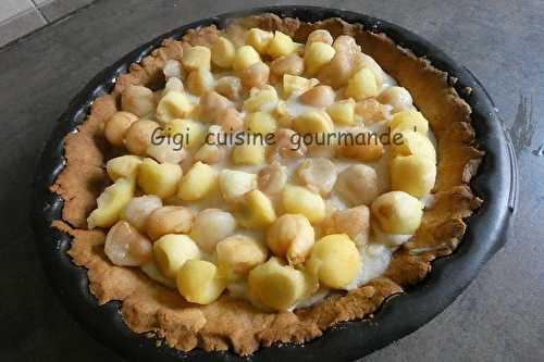 Tarte aux billes de pommes et poires