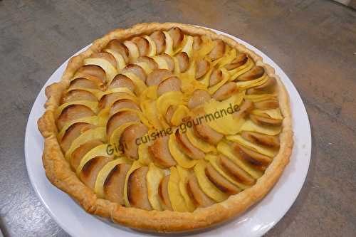 Tarte boudin blanc et pommes