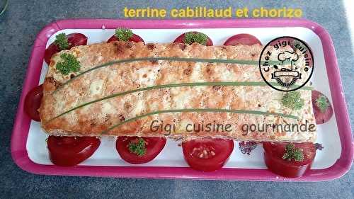 Terrine de cabillaud et chorizo