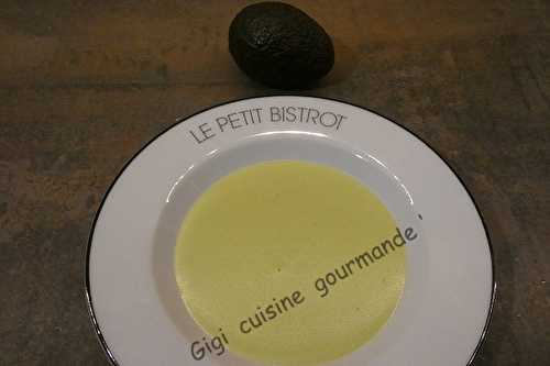 Velouté d'avocats de de chèvre