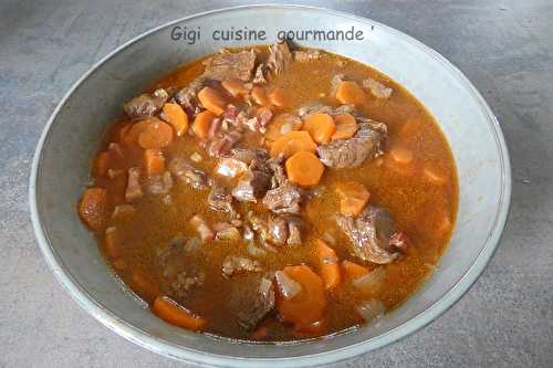 Boeuf bourguignon à ma façon 