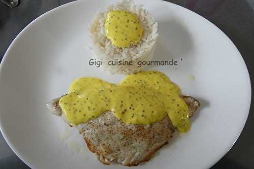 Filets de daurade sauce moutarde